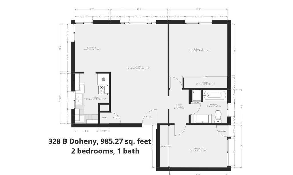 Floor plan, 328 B