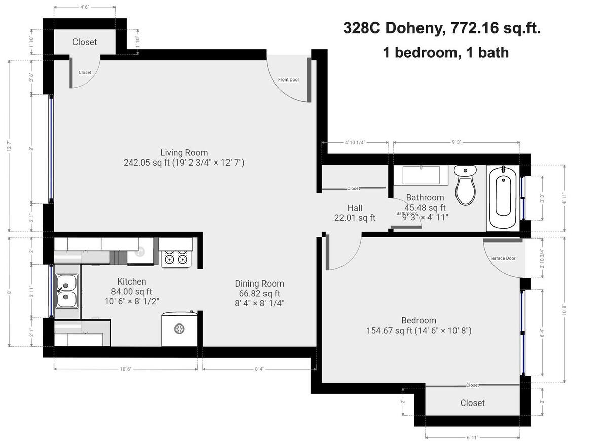 Floor plan, 328 C
