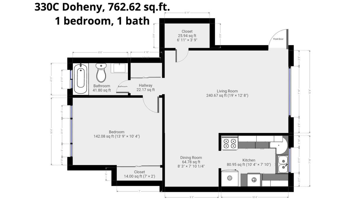 Floor plan, 330 C