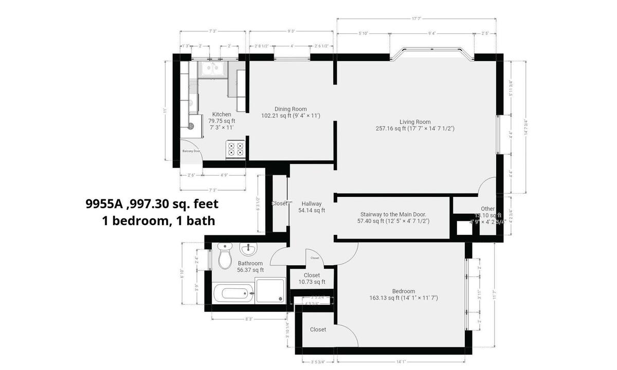 Floor plan, 9955 A