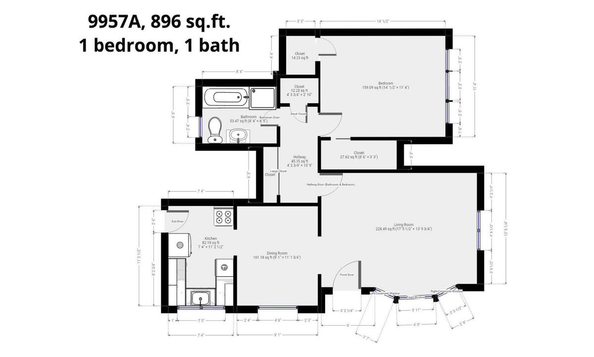 Floor plan, 9957 A