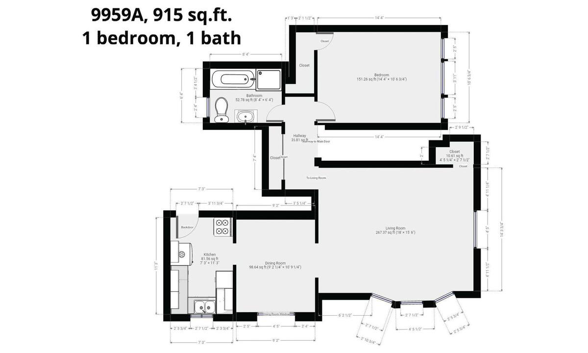 Floor plan, 9959 A