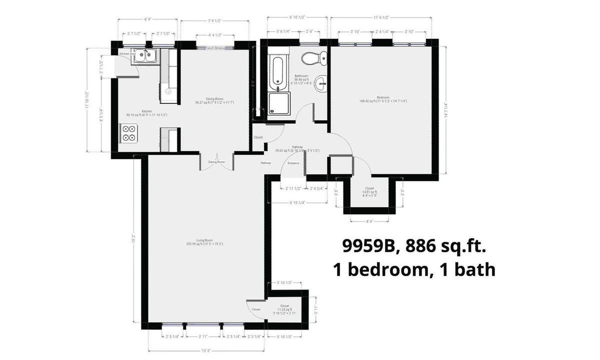Floor plan, 9959 B